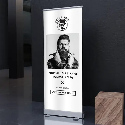 Reklaminio stendo dizainas